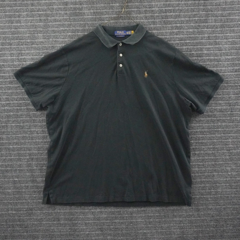 Polo Ralph Lauren Polo Shirt Mens XXL Black Classic Fit Short Sleeve